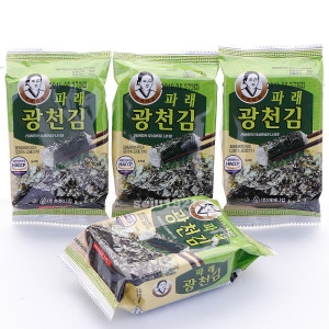 광천김 광천어머니김 16단 파래 도시락김 5g 16봉 4개입 /총 64봉/전장김/식탁김/돌자반/김밥김/김자반