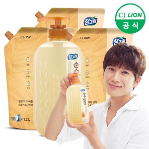  참그린 순수발효 곡물 750g (720ml) + 리필 1.2L [본품1개+리필3개]