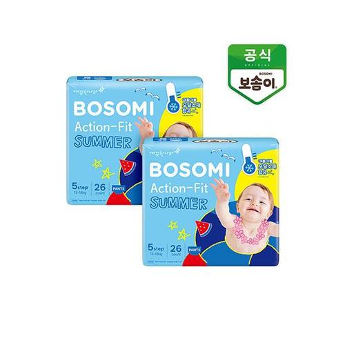 보솜이 액션핏 썸머 팬티형 5단계-공용 (52매)_이미지