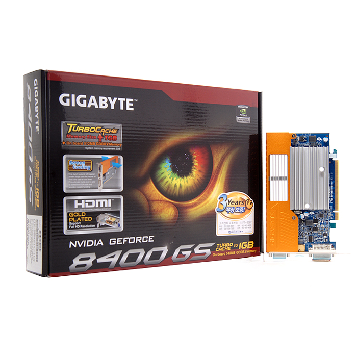 GIGABYTE 지포스 8400GS(G98) Turbo Cache 512MB (S:1GB)_이미지
