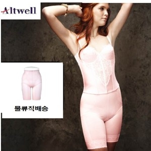 누벨마리 핑크롱거들 앨트웰 복부 이중파워넷처리_이미지