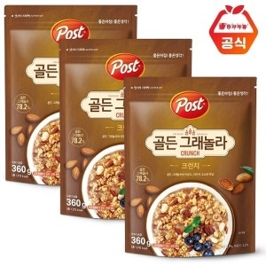 동서식품 포스트 골든 그래놀라 크런치 360G X3