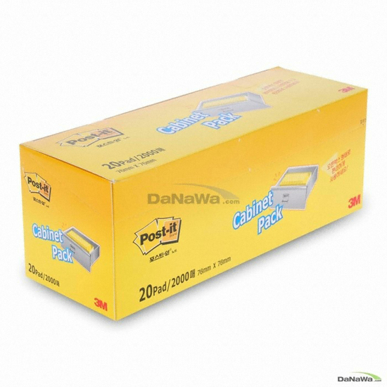 3M 포스트잇 캐비넷팩 654-20