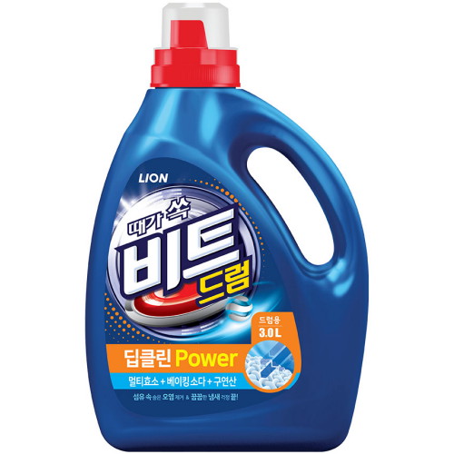 라이온코리아 비트 딥클린 파워 드럼용 3L (4개)