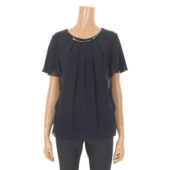 패션그룹형지 올리비아하슬러 이중 쉬폰 블라우스형 티셔츠 OH6FTS114