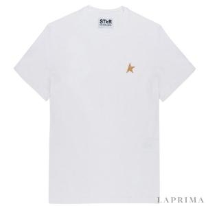 골든구스 GOLDENGOOSE 스타 글리터 로고 남성 티셔츠 GMP01220-P000594-10272_이미지