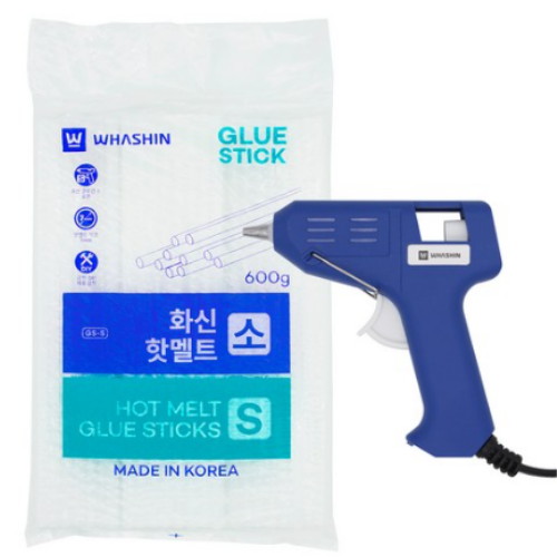 화신 글루건 소 GL-10W + 핫멜트 소 7mm 600g