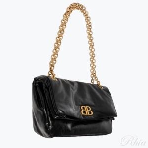 발렌시아가 스몰 체인 숄더백 765966/2AAR8 1000 BLACK