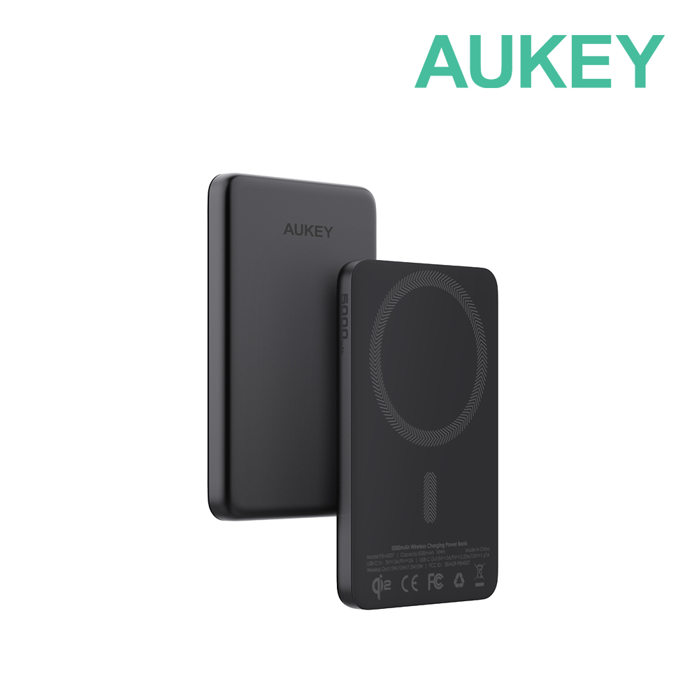 Aukey 20W Qi2 맥퓨전 무선충전 맥세이프 보조배터리 M5000 5000mAh_이미지