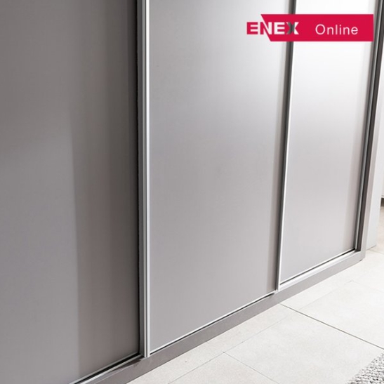 에넥스 시그니처 그레이 무광 슬라이딩 장롱 2400_이미지