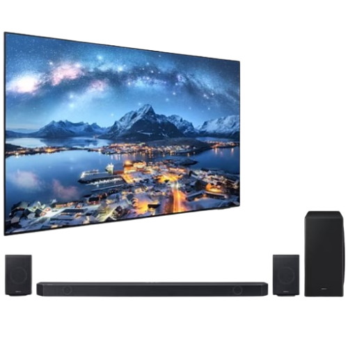 삼성전자 네오QLED KQ75QND800FXKR (벽걸이+사운드바, HW-Q930D)