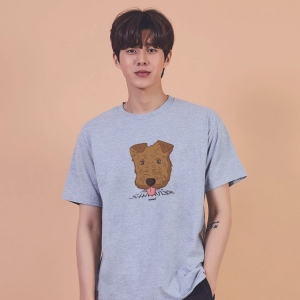 W805F1B 슈나우저 여름반팔티 박스반팔티 반팔티 강아지 오버핏반팔티 그래픽 캐쥬얼 드림배송 본상품선택 드림배송 블랙 반..