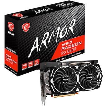 MSI <b>라데온</b> RX 6600 아머 D6 8GB