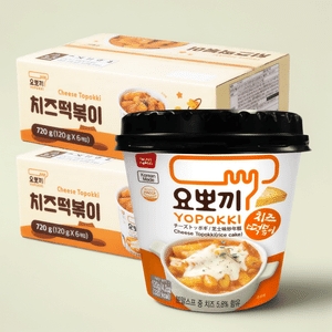 영풍물산 요뽀끼 치즈 떡볶이 컵 120g (12개)