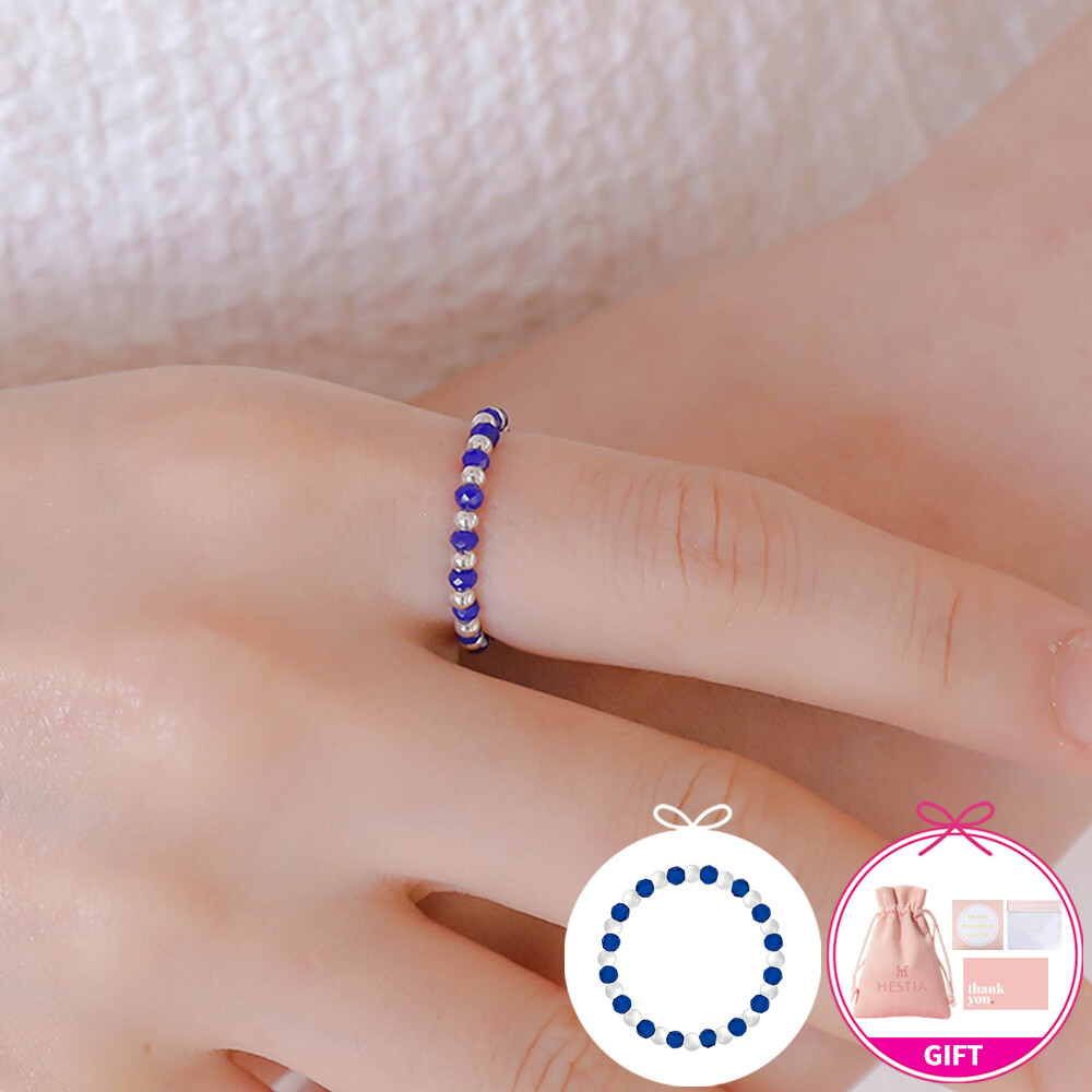 Halcyon blue Crystal Beads Ring 925실버비즈반지/BZJ90008 BZJ90008