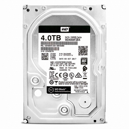 Western Digital WD BLACK 7200/256M (4TB, WD4005FZBX)_이미지