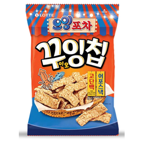 롯데웰푸드 오잉포차 꾸이오잉칩 100g (15개)