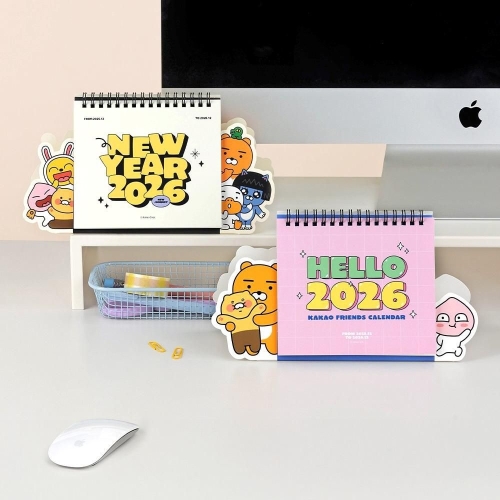 카카오프렌즈 2026 카카오프렌즈 캐릭터 형태 탁상 캘린더