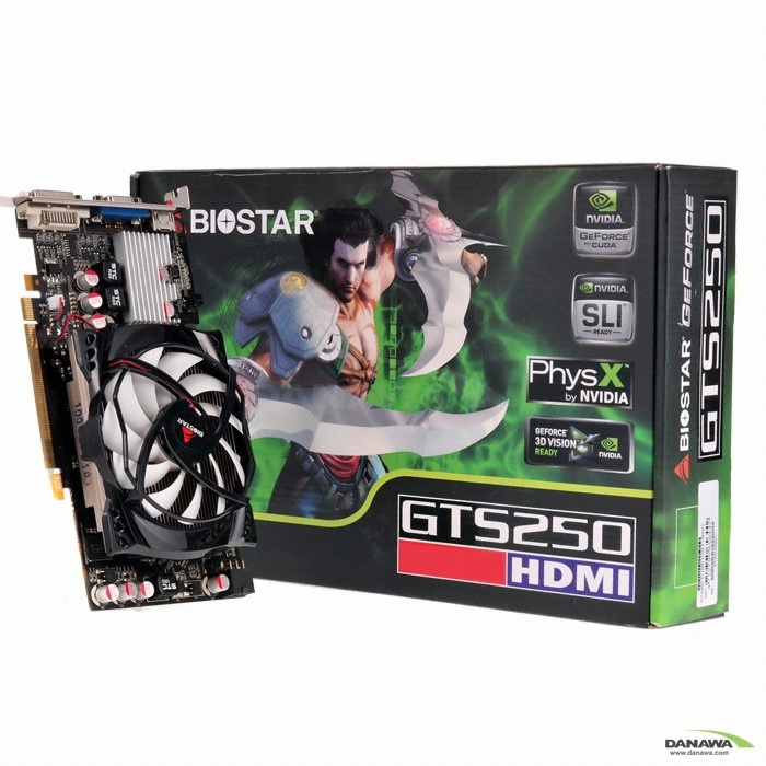 BIOSTAR 지포스 GTS250 HDMI D3 512MB 디지털존_이미지