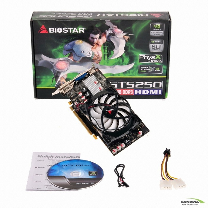 BIOSTAR 지포스 GTS250 HDMI D3 512MB 디지털존_이미지