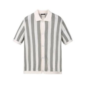 라이트 블루Bold stripe반팔 가디건 ARSW5B500E1