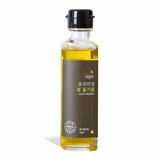 다담다 냉압착 프리미엄 생들기름 100ml (1개)