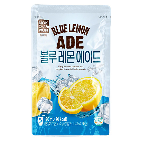 녹차원 블루 레몬 에이드 170ml (10개)_이미지