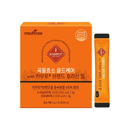 메디트리 곡물효소 골드케어 카무트 3g 30포 [2개]