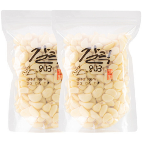 갈릭803 깐마늘 대 1kg (2개)_이미지