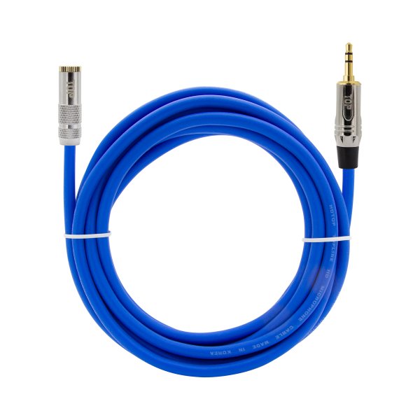 탑라인에이치디 HDTOP 3.5mm 스테레오 메탈블루 연장 케이블 (15m, HT-TP3892)