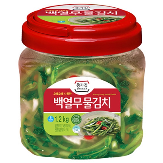 대상 종가집 백열무물김치 1.2kg (2개)