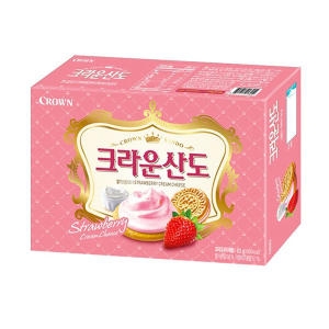 크라운제과 산도 딸기크림치즈 323g (8개)_이미지