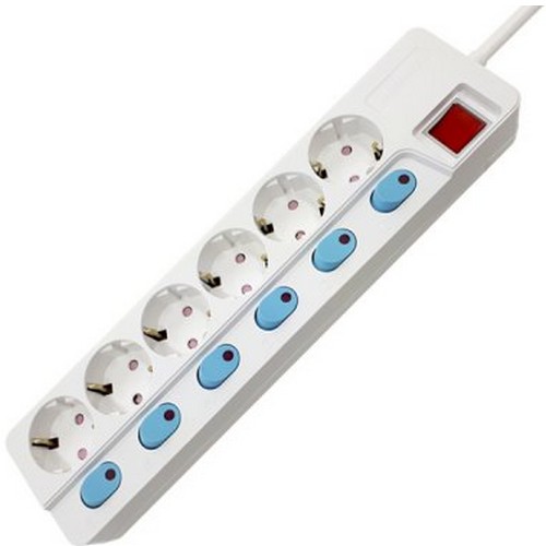 위너스 개별절전 6구 16A 멀티탭 (5m)_이미지