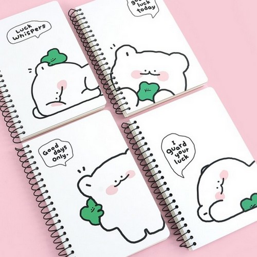 핑크풋  쫑긋곰 원링 노트