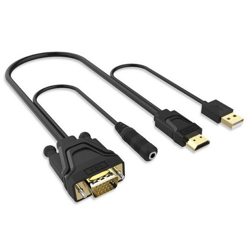 라이트컴 COMS FW118 HDMI to VGA 케이블 일체형 컨버터 (1.4m)_이미지