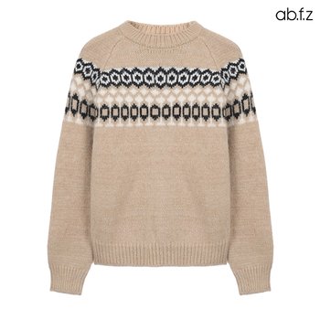 Ab.f.z 울 블렌드 노르딕 패턴 니트 AFY1HW42A_이미지
