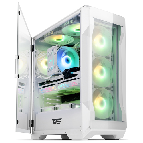 darkFlash DK500 DENEB RGB 강화유리 (화이트)_이미지