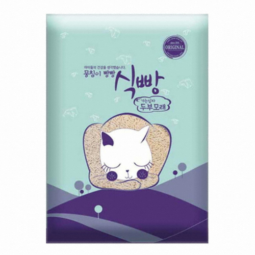펫피플라이프 뭉침이 빵빵 식빵 가는입자 두부모래 오리지널 2.8kg (1개)_이미지
