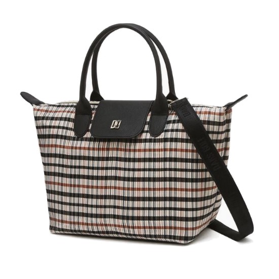 LF 닥스골프 체크 플리츠 토트백 DNGF5F964I2