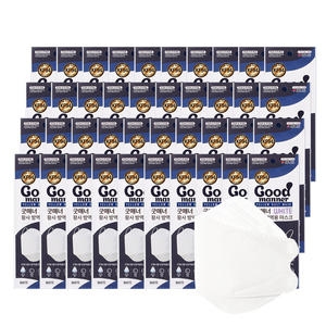 한다헬스케어 굿매너 황사 방역용 마스크 대형 KF94 (200매)_이미지