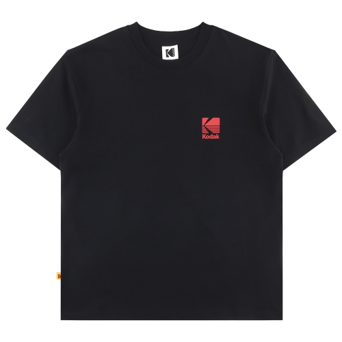 어패럴 빅로고 코튼 반팔 티셔츠 K6223LRS36BLK