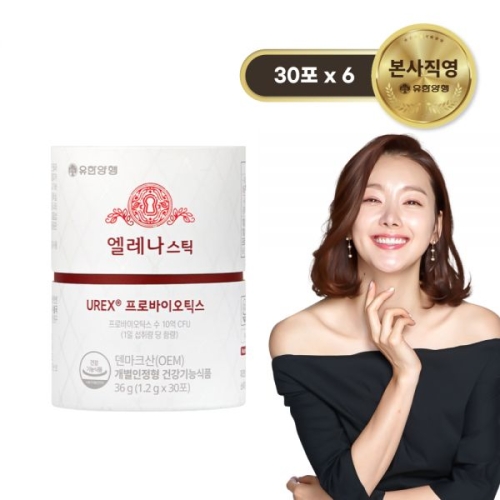 유한양행 엘레나 스틱 UREX 프로바이오틱스 1.2g 30포 (6개)_이미지