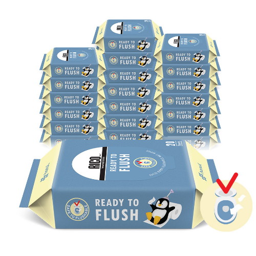 레디 투 플러쉬 비데 물티슈 캡형 20매