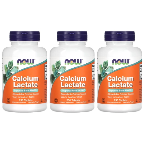 나우푸드 칼슘 젖산 250캡슐 (3개)