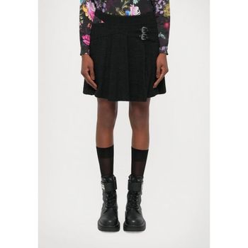 베르사체 진스 쿠튀르 벅클스 바스크 미니 스커트 검정색 7465419