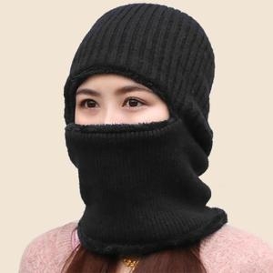 신박한 쇼핑 블랜 넥워머 털모자 블랙 남녀공용