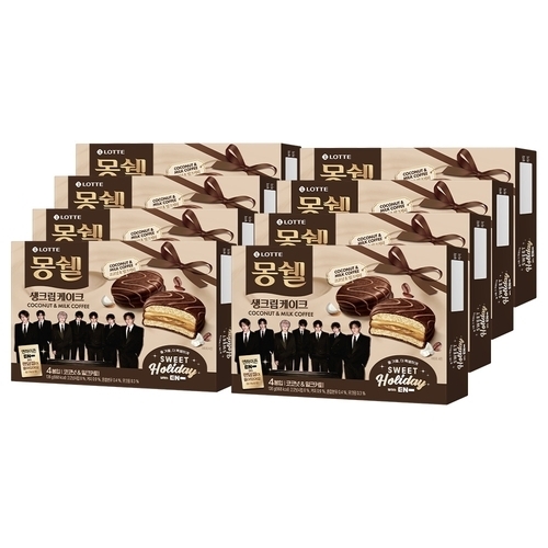 롯데제과 몽쉘 코코넛 앤 밀크커피 136g (8개)