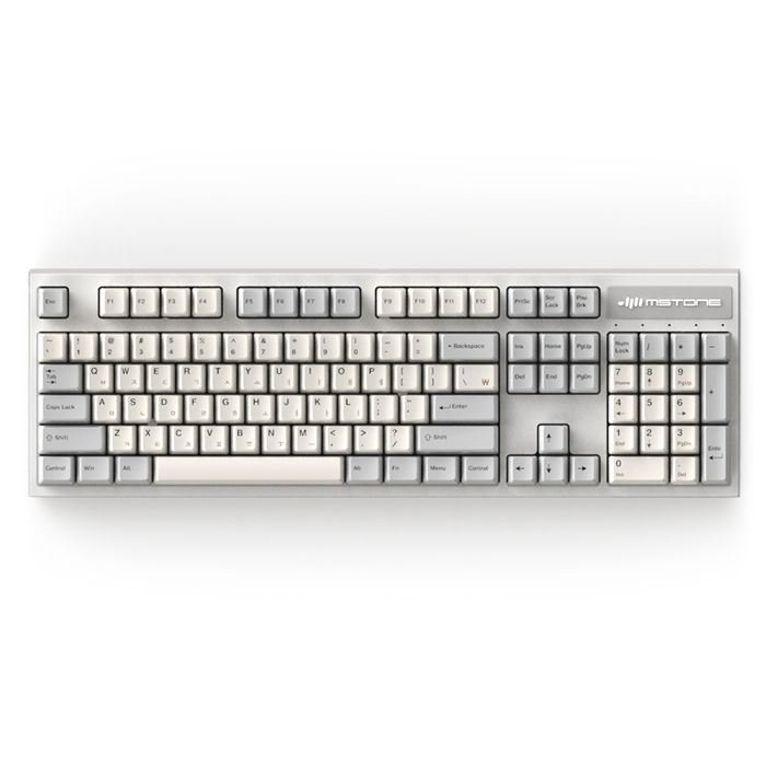 엠스톤글로벌 mStone Groove F 풀윤활 라이트그레이 (저소음 코랄축, 45g)