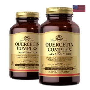솔가 퀘르세틴 케르세틴 500mg 브로멜라인 100식물성캡슐X2 100일분 비타민C 칼슘_이미지