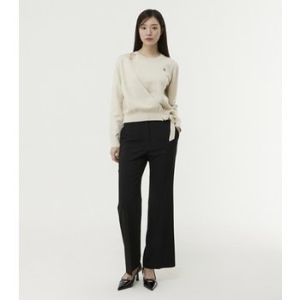  플라스틱아일랜드 여성 베이직 부츠컷 팬츠 PR7WP264